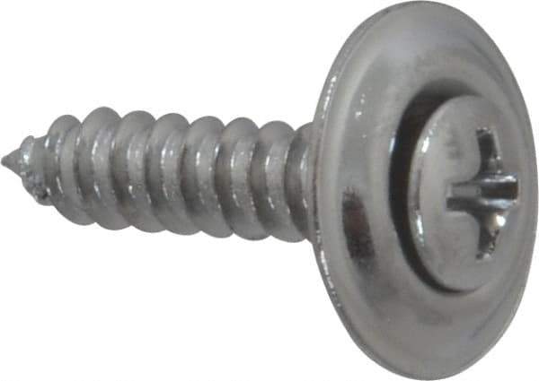 Value Collection - #8 Sems Oval Head Phillips Sheet Metal Screw - Steel, 3/4" OAL, Grade 2 - Industrial Tool & Supply