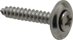 Value Collection - #8 Sems Oval Head Phillips Sheet Metal Screw - Steel, 1" OAL, Grade 2 - Industrial Tool & Supply