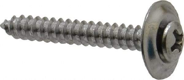 Value Collection - #8 Sems Oval Head Phillips Sheet Metal Screw - Steel, 1-1/4" OAL, Grade 2 - Industrial Tool & Supply