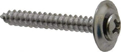 Value Collection - #8 Sems Oval Head Phillips Sheet Metal Screw - Steel, 1-1/4" OAL, Grade 2 - Industrial Tool & Supply