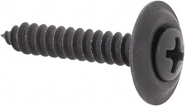 Value Collection - #8 Oval Head Phillips Sheet Metal Screw - Steel, 1" OAL, Grade 2 - Industrial Tool & Supply
