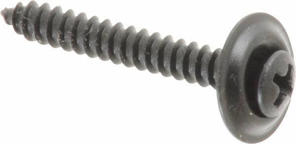 Value Collection - #8 Sems Oval Head Phillips Sheet Metal Screw - Steel, 1-1/4" OAL, Grade 2 - Industrial Tool & Supply