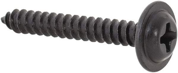 Au-Ve-Co Products - #6 Flat Head Phillips Sheet Metal Screw - Steel, 1" OAL, Grade 2 - Industrial Tool & Supply
