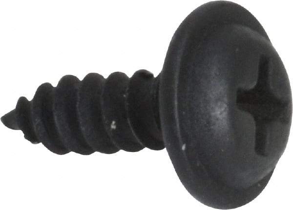 Value Collection - #8 Flat Head Phillips Sheet Metal Screw - Steel, 1/2" OAL, Grade 2 - Industrial Tool & Supply