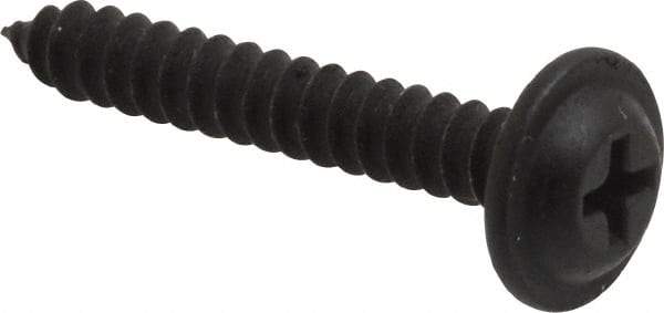 Value Collection - #10 Flat Head Phillips Sheet Metal Screw - Steel, 1-1/4" OAL, Grade 2 - Industrial Tool & Supply