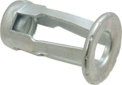 Au-Ve-Co Products - 1/4-20 UNC Thread, Zinc Plated, Steel, Screwdriver Installed Rivet Nut - 3/16 to 3/8" Grip, 5/8" Flange Diam, 0.919" Long - Industrial Tool & Supply