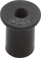 Au-Ve-Co Products - #6-32, 0.452" Diam x 0.062" Thick Flange, Rubber Insulated Rivet Nut - UNC Thread, Neoprene, 7/16" Long x 5/16" Body Diam, 1/2" OAL - Industrial Tool & Supply
