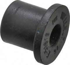 Au-Ve-Co Products - 5/16-18, 7/8" Diam x 1/8" Thick Flange, Rubber Insulated Rivet Nut - UNC Thread, Neoprene, 0.6" Long x 0.62" Body Diam, 0.725" OAL - Industrial Tool & Supply