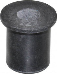 Au-Ve-Co Products - M6x1.00, 0.63" Diam x 0.051" Thick Flange, Rubber Insulated Rivet Nut - Metric Coarse Thread, Neoprene, 0.579" Long x 1/2" Body Diam, 0.63" OAL - Industrial Tool & Supply