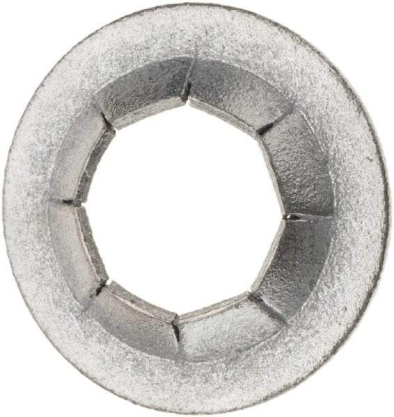 Value Collection - 3/4" OD, Spring Steel Push Nut - Zinc-Plated, 3/8" Shaft Diam - Industrial Tool & Supply