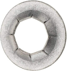 Value Collection - 3/4" OD, Spring Steel Push Nut - Zinc-Plated, 3/8" Shaft Diam - Industrial Tool & Supply