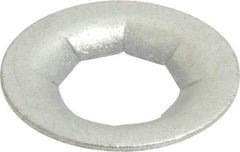 Au-Ve-Co Products - 1" OD, Spring Steel Push Nut - Zinc-Plated, 1/2" Shaft Diam - Industrial Tool & Supply