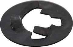 Value Collection - 5/32" Screw, 3/8" OD, Spring Steel Push Nut - Black Phosphate - Industrial Tool & Supply
