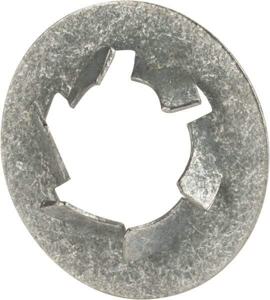 Value Collection - 7/16" Screw, 27/32" OD, Spring Steel Push Nut - Zinc-Plated - Industrial Tool & Supply