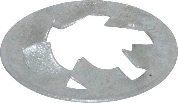 Value Collection - 1/2" Screw, 15/16" OD, Spring Steel Push Nut - Zinc-Plated - Industrial Tool & Supply