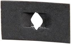 Value Collection - #8 to 32 Screw Size, 1/2" Long x 7/8" Wide, Rectangular Speed Nut - Spring Steel, Black Phosphate Finish, For Threaded Fasteners - Industrial Tool & Supply