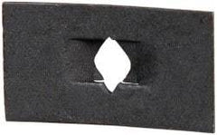 Value Collection - #8 to 32 Screw Size, 1/2" Long x 7/8" Wide, Rectangular Speed Nut - Spring Steel, Black Phosphate Finish, For Threaded Fasteners - Industrial Tool & Supply
