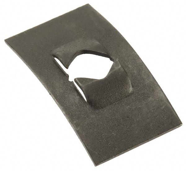 Value Collection - 1/4-20 Screw Size, 9/16" Long x 1" Wide, Rectangular Speed Nut - Spring Steel, Black Phosphate Finish, For Threaded Fasteners - Industrial Tool & Supply
