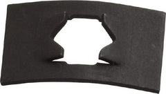 Value Collection - 3/8" Long x 5/8" Wide, Rectangular Speed Nut - 3/16" Hole Diam, Spring Steel, Black Phosphate Finish, For Nonthreaded Fasteners - Industrial Tool & Supply