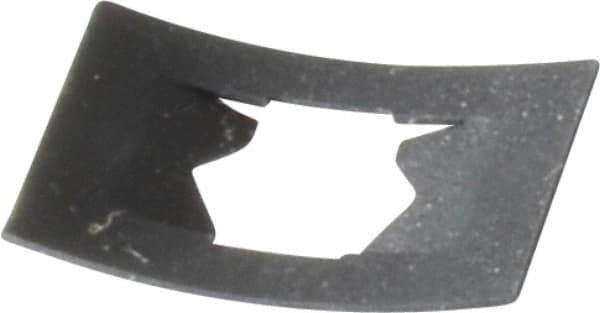 Value Collection - 7/16" Long x 5/8" Wide, Rectangular Speed Nut - 1/4" Hole Diam, Spring Steel, Black Phosphate Finish, For Nonthreaded Fasteners - Industrial Tool & Supply