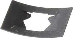 Value Collection - 7/16" Long x 5/8" Wide, Rectangular Speed Nut - 1/4" Hole Diam, Spring Steel, Black Phosphate Finish, For Nonthreaded Fasteners - Industrial Tool & Supply