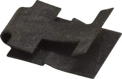 Value Collection - #14 Screw, 0.025 to 1/8" Thick, Spring Steel Standard U Nut - 3/8" Center Edge, Black Phosphate Finish - Industrial Tool & Supply