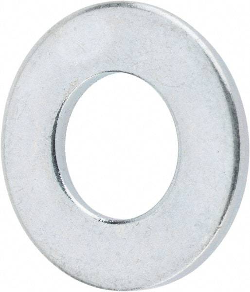 Value Collection - 5/16" Screw, Steel SAE Flat Washer - 11/32" ID x 11/16" OD, 1/16" Thick, Zinc-Plated Finish - Industrial Tool & Supply