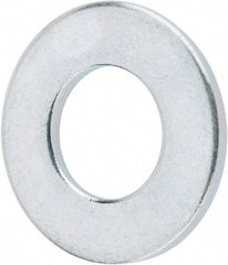 Value Collection - 5/16" Screw, Steel SAE Flat Washer - 11/32" ID x 11/16" OD, 1/16" Thick, Zinc-Plated Finish - Industrial Tool & Supply