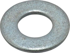 Value Collection - 1/2" Screw, Steel SAE Flat Washer - 17/32" ID x 1-1/16" OD, 3/32" Thick, Zinc-Plated Finish - Industrial Tool & Supply