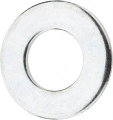 Value Collection - 9/16" Screw, Steel SAE Flat Washer - 19/32" ID x 1-3/16" OD, 3/32" Thick, Zinc-Plated Finish - Industrial Tool & Supply