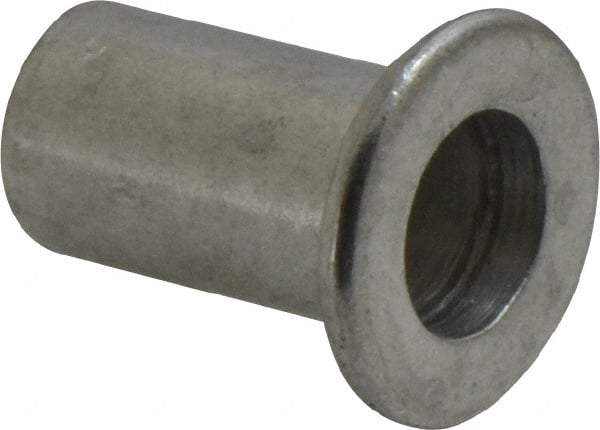 Value Collection - 3/8-16, 0.03 to 0.115" Grip, 1/2" Drill, Aluminum Standard Rivet Nut - Flat Head - Industrial Tool & Supply