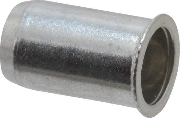 Value Collection - #10-24, 0.01 to 0.08" Grip, Aluminum Standard Rivet Nut - Drill Size Letter F, Expander Head - Industrial Tool & Supply