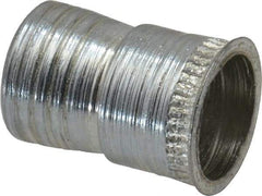 Marson - #8-32, 3/8" OAL, Thread-Sert Threaded Insert - 1/4" Hole Diam, 0.282" Head Diam, Steel - Industrial Tool & Supply