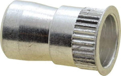 Marson - #6-32, 3/8" OAL, Thread-Sert Threaded Insert - 0.221" Hole Diam, 1/4" Head Diam, Aluminum - Industrial Tool & Supply