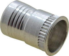 Marson - #8-32, 3/8" OAL, Thread-Sert Threaded Insert - 1/4" Hole Diam, 0.282" Head Diam, Aluminum - Industrial Tool & Supply