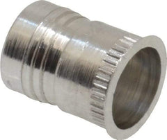 Marson - #10-24, 3/8" OAL, Thread-Sert Threaded Insert - 0.281" Hole Diam, 0.314" Head Diam, Aluminum - Industrial Tool & Supply