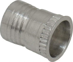 Marson - #10-32, 3/8" OAL, Thread-Sert Threaded Insert - 0.281" Hole Diam, 0.314" Head Diam, Aluminum - Industrial Tool & Supply