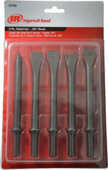 Ingersoll-Rand - 7" OAL, 0.78" Shank Diam, Chisel Set - Round Shank, Steel - Industrial Tool & Supply