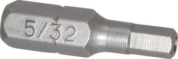 Value Collection - Tamper Resistant Hex Screwdriver Bit - 1" OAL - Industrial Tool & Supply