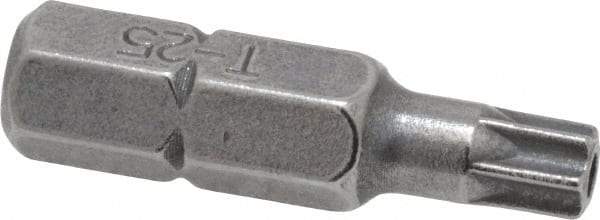 Value Collection - Tamper Resistant Torx Screwdriver Bit - 1" OAL - Industrial Tool & Supply