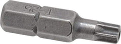Value Collection - Tamper Resistant Torx Screwdriver Bit - 1" OAL - Industrial Tool & Supply