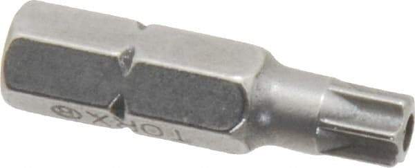 Value Collection - Tamper Resistant Torx Screwdriver Bit - 1" OAL - Industrial Tool & Supply
