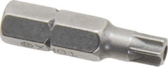 Value Collection - Tamper Resistant Torx Screwdriver Bit - 1" OAL - Industrial Tool & Supply