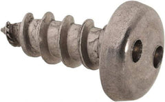 Made in USA - #10 Pan Head Spanner Sheet Metal Screw - Stainless Steel, 1/2" Length Under Head, Grade 18-8 - Industrial Tool & Supply