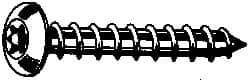 Value Collection - #10 Button Head Torx Sheet Metal Screw - Stainless Steel, 3/4" Length Under Head, Grade 18-8, T25 Drive - Industrial Tool & Supply