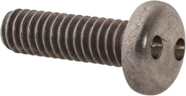 Made in USA - #12-24 UNC, 3/4" OAL Spanner Drive Machine Screw - Pan Head, Grade 18-8 Stainless Steel, Uncoated, Without Washer - Industrial Tool & Supply