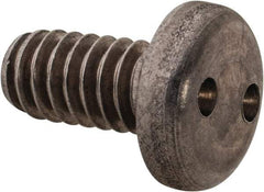 Made in USA - 1/4-20 UNC, 1/2" OAL Spanner Drive Machine Screw - Pan Head, Grade 18-8 Stainless Steel, Uncoated, Without Washer - Industrial Tool & Supply