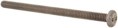 Made in USA - 1/4-20 UNC, 4" OAL Spanner Drive Machine Screw - Pan Head, Grade 18-8 Stainless Steel, Uncoated, Without Washer - Industrial Tool & Supply