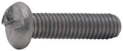 Made in USA - #6-32 UNC, 3/16" Length Under Head One Way Drive Machine Screw - Round Head, Grade 18-8 Stainless Steel, Uncoated, Without Washer - Industrial Tool & Supply