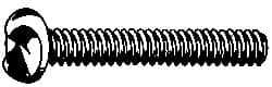 Made in USA - #8-32 UNC, 1-1/2" Length Under Head One Way Drive Machine Screw - Round Head, Grade 18-8 Stainless Steel, Uncoated, Without Washer - Industrial Tool & Supply